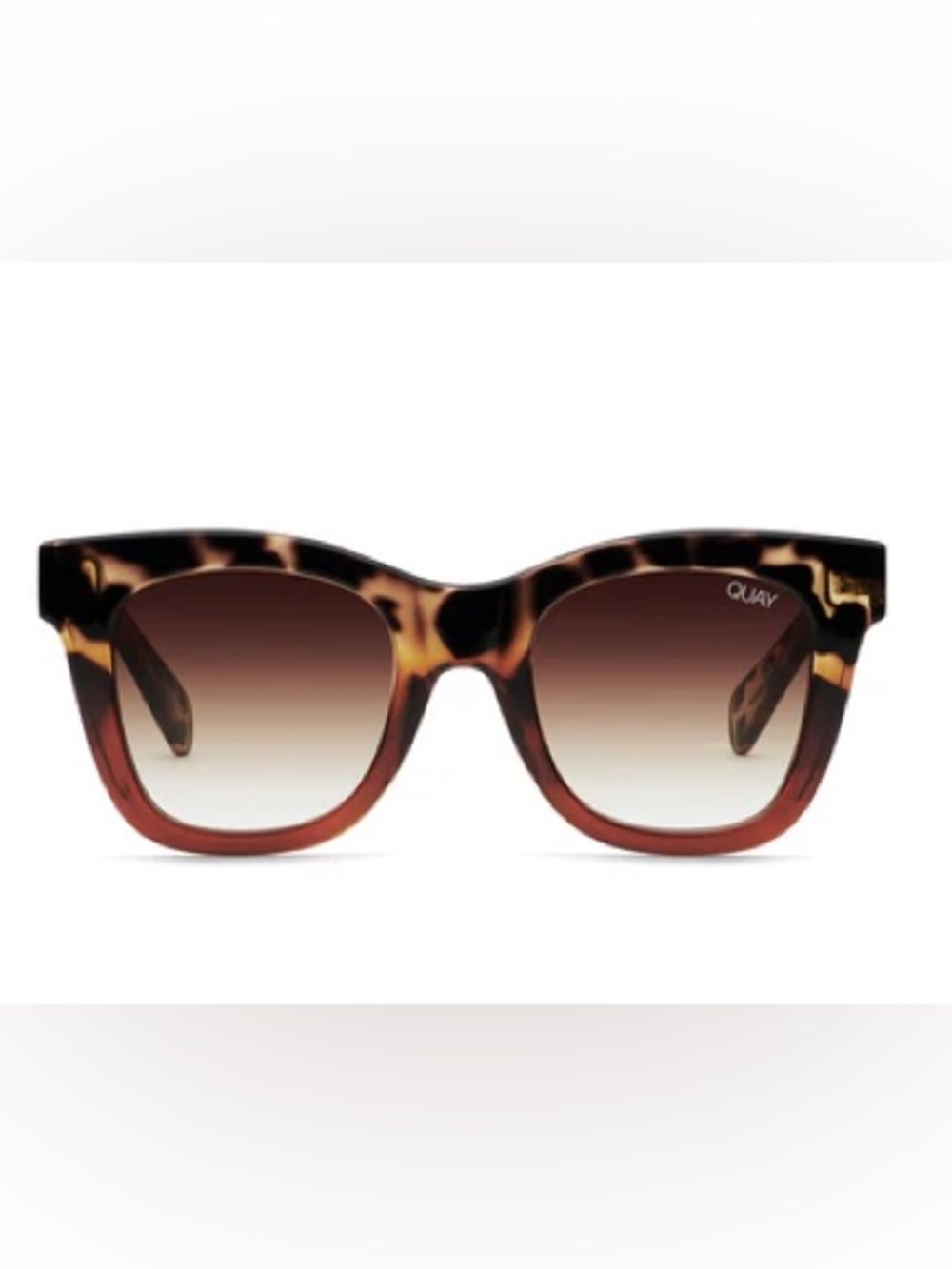 Quay Australia Tortoise Shell Gradient Lens Women's Sunglasses - Brown - Picture 4 of 4